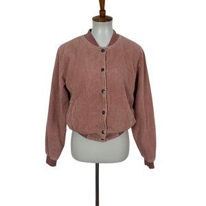 Brandy Melville Pink Corduroy Jacket